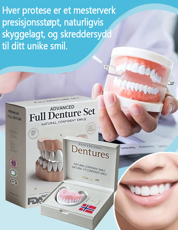 Bikenda™-🦷Avansert tilpasset helprotesesett🦷 (🔥Tidsbegrenset rabatt de siste 30 minuttene🔥)👑👑
