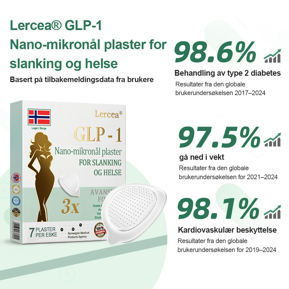 【Siste dags kampanje 60 % RABATT】👑LERCEA®Tirzepatide Slanking og helse NANO MIKRONÅLPLAST👑(Null smerte, 24/7 utløsning | Gå ned 9 kg RASKT | 90 % sukkerreduksjon | ) 👑