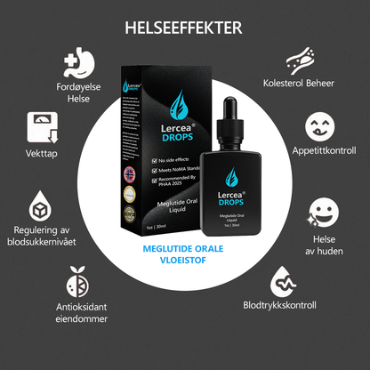 𝙇𝙚𝙧𝙘𝙚𝙖® 𝙈𝙚𝙜𝙡𝙪𝙩𝙞𝙙𝙚 𝙊𝙧𝙖𝙡 𝙇ø𝙨𝙣𝙞𝙣𝙜✅ (Fettforbrenningsprodukt, matvarekvalitet, utviklet av Universitetet i Oslo, Fakultet for medisin, sterkt anbefalt av Statens legemiddelverk)✨