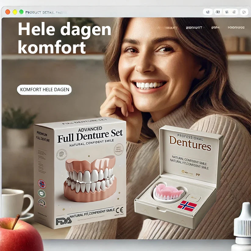 Bikenda™-🦷Avansert tilpasset helprotesesett🦷 (🔥Tidsbegrenset rabatt de siste 30 minuttene🔥)👑👑