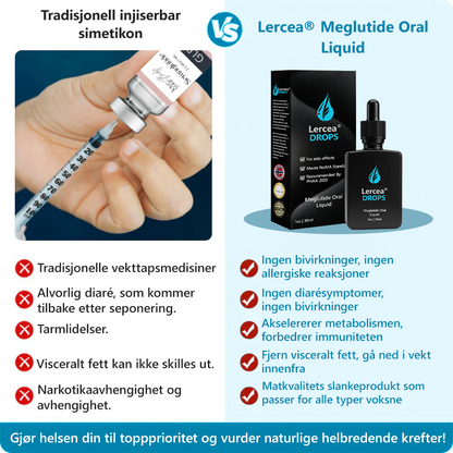 𝙇𝙚𝙧𝙘𝙚𝙖® 𝙈𝙚𝙜𝙡𝙪𝙩𝙞𝙙𝙚 𝙊𝙧𝙖𝙡 𝙇ø𝙨𝙣𝙞𝙣𝙜✅ (Fettforbrenningsprodukt, matvarekvalitet, utviklet av Universitetet i Oslo, Fakultet for medisin, sterkt anbefalt av Statens legemiddelverk)✨